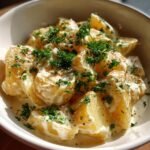 potatis i kramig vitlokssas enkel recept