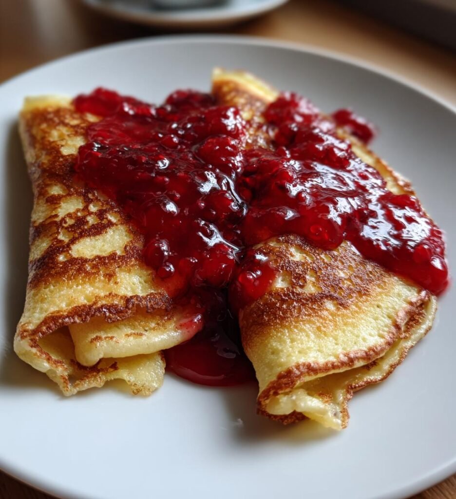 svenska pannkakor med lingonsylt recept